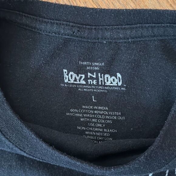 2019 BOYZ N THE HOOD Tee Shirt, Size L Long Sleeve Ice Cube - Picture 4 of 8